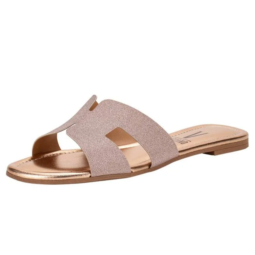 Tamanco Feminino Flat Vizzano 6371167 OURO/ROSADO 34