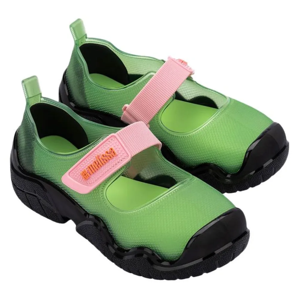 Melissa Sprint Ballerina 36843 PRETO/VERDE 33/34