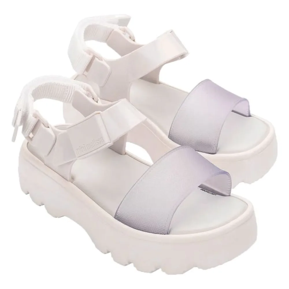 Mini Melissa Kick Off Sandal Infantil 35692 BRANCO 26/27