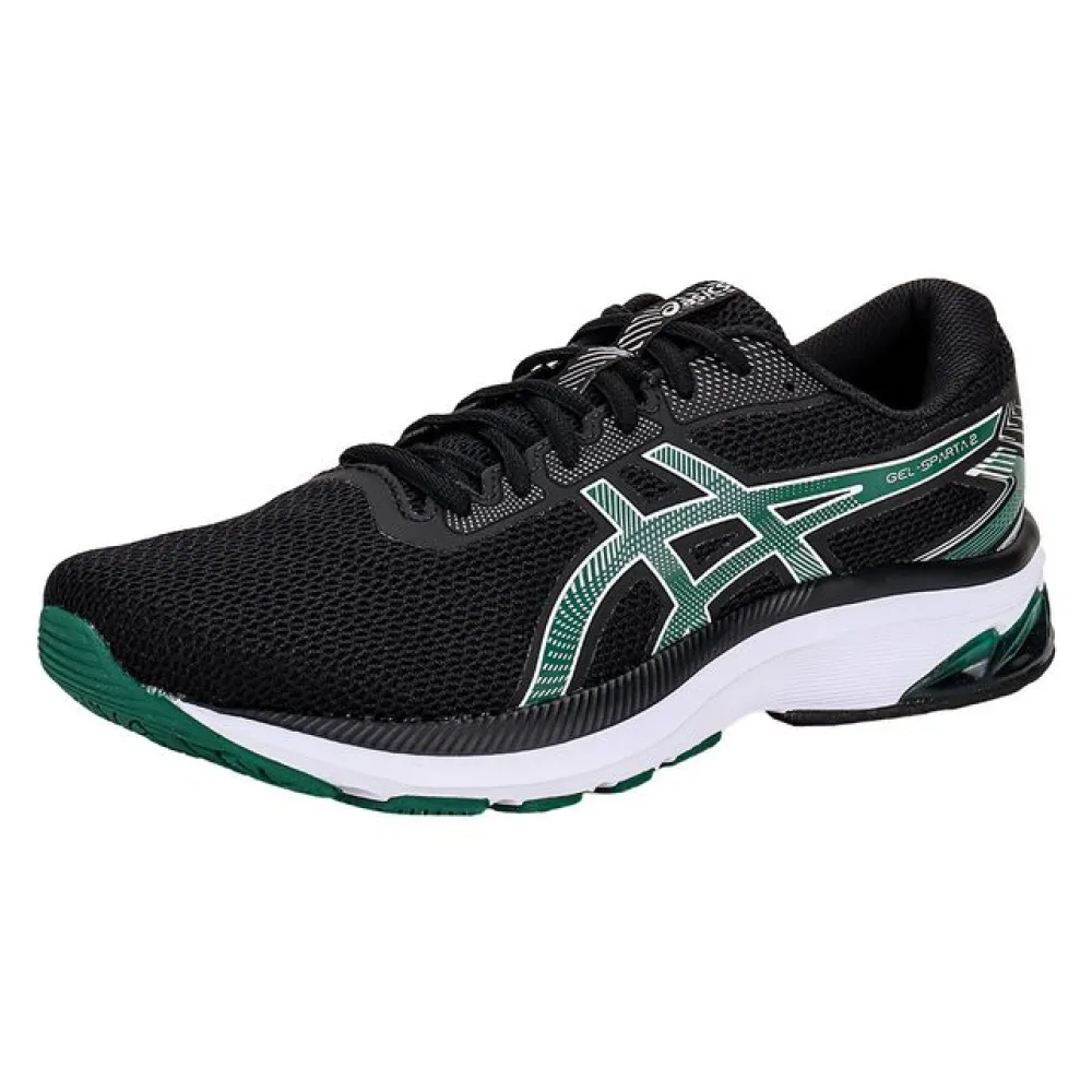 Tênis Masculino Gel Sparta 2 Asics 1011B815 PRETO/VERDE 39
