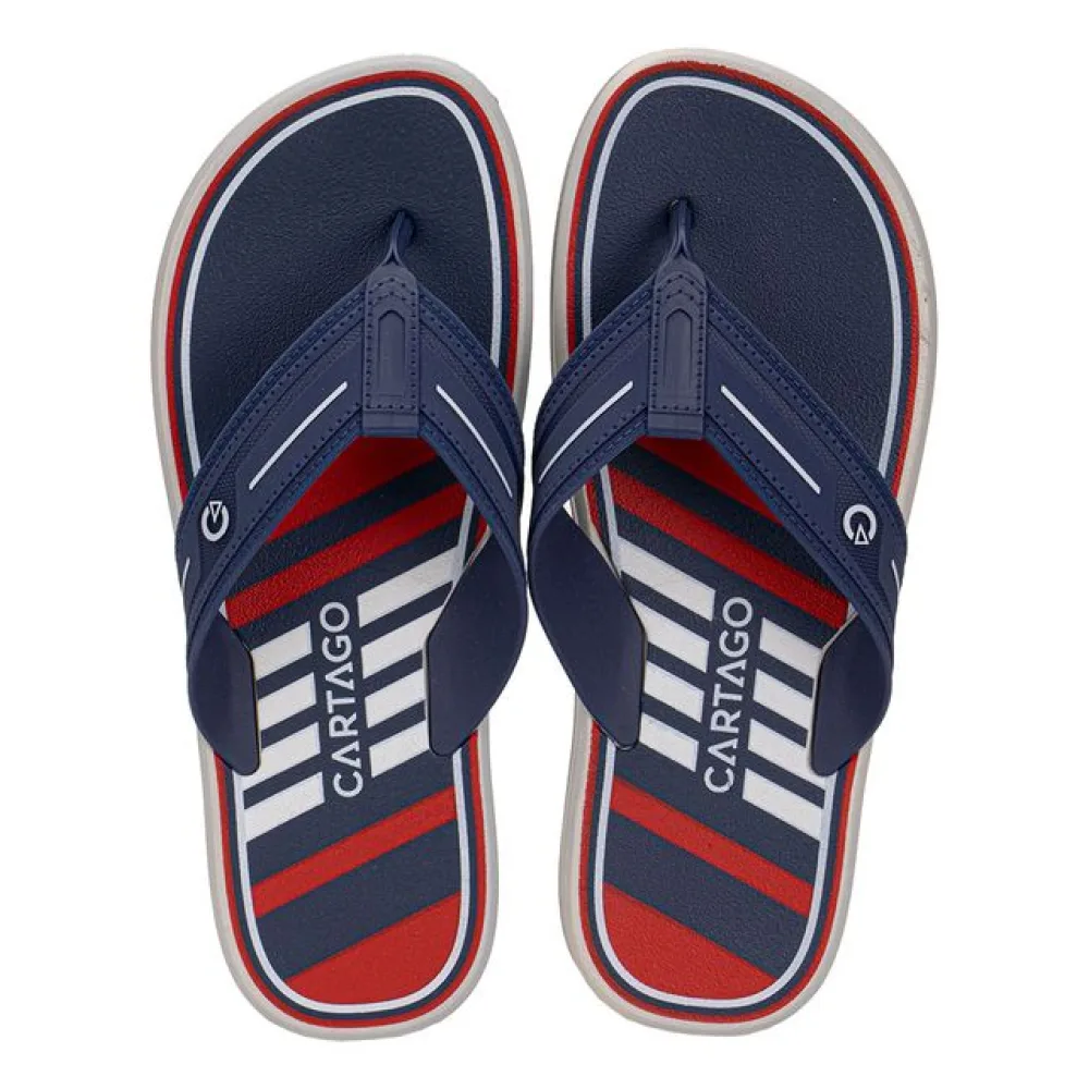 Chinelo Masculino Palermo II Cartago 12572 AZUL/VERMELHO 37/38