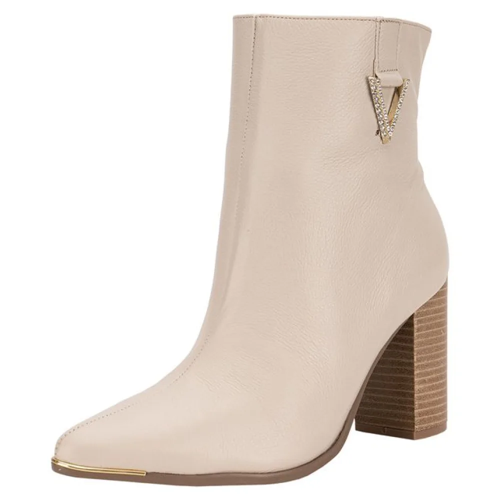 Bota Feminina Cano Baixo Via Marte 230001 MARFIM 35