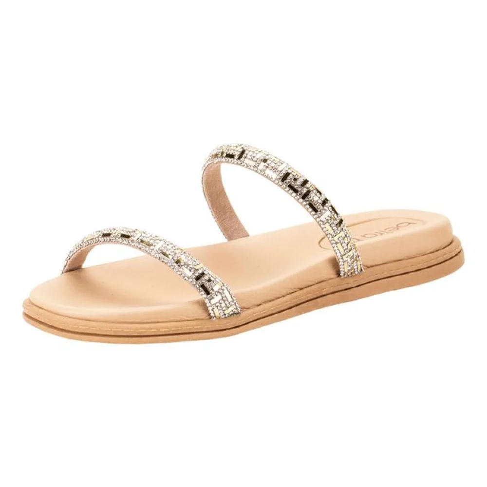 Tamanco Feminino Flat Beira Rio 8488105 OURO 34