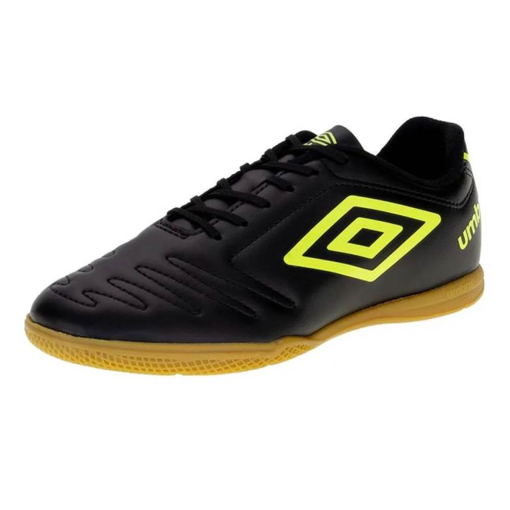 Chuteira Masculina Futsal Indoor Class Umbro - U01FB005013 PRETO/VERDE 39