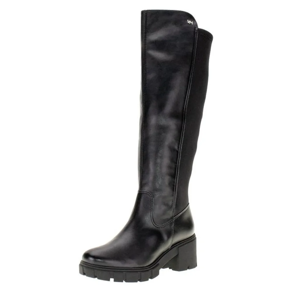 Bota Feminina Cano Alto Via Marte 001003 PRETO 34
