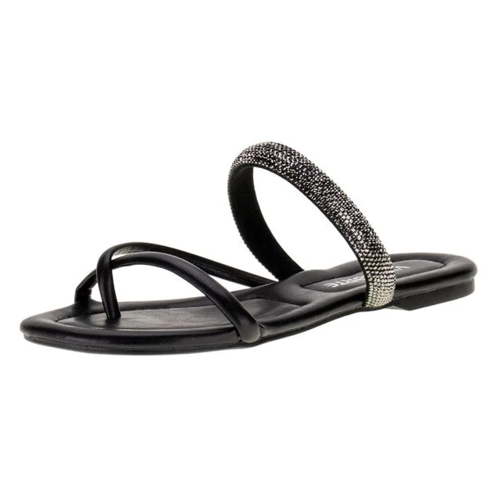 Tamanco Feminino Flat Via Marte 2321110 PRETO 34