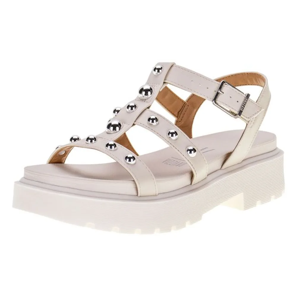 Sandália Feminina Salto Grosso Vizzano 6499110 MARFIM 36