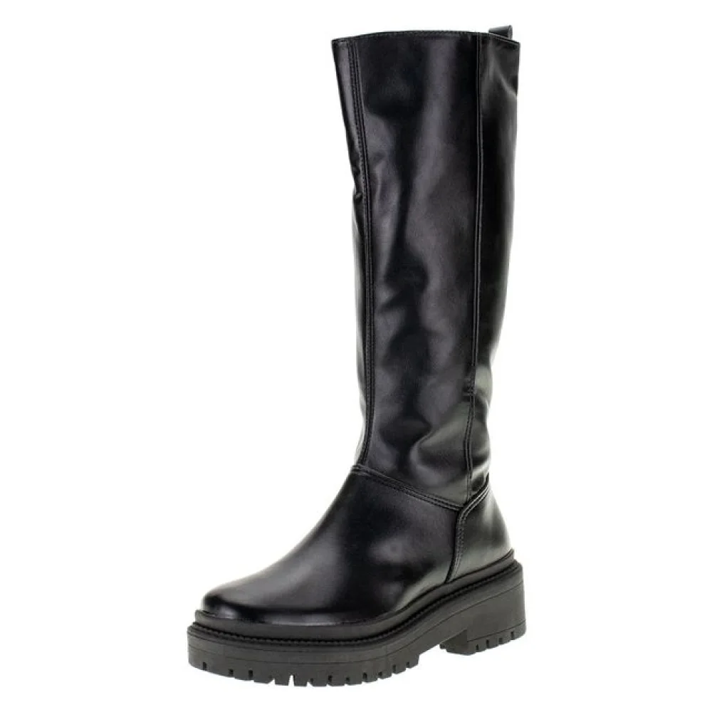 Bota Feminina Cano Alto Via Marte 005002 PRETO 34