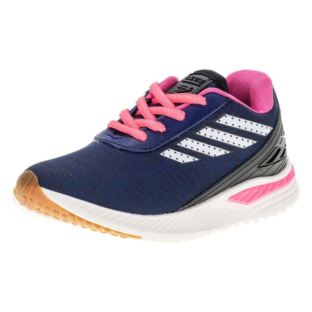 Tênis Infantil Feminino Zeuz 92KX AZUL/ROSA 35