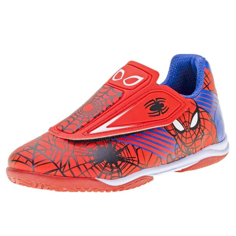 Chuteira Infantil Masculina Indoor Marvel Spider Man Dray 4054 AZUL/VERMELHO 33
