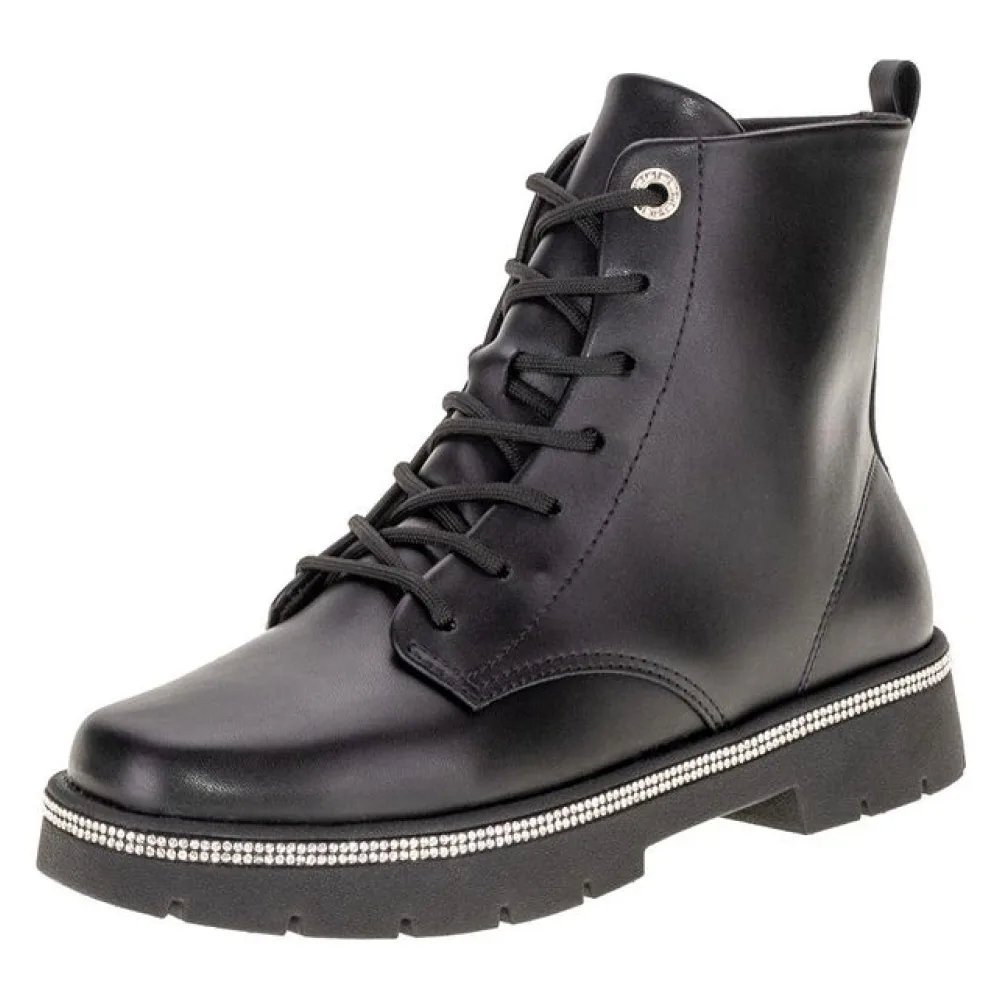 Bota Feminina Coturno Vizzano 3101201 PRETO 34