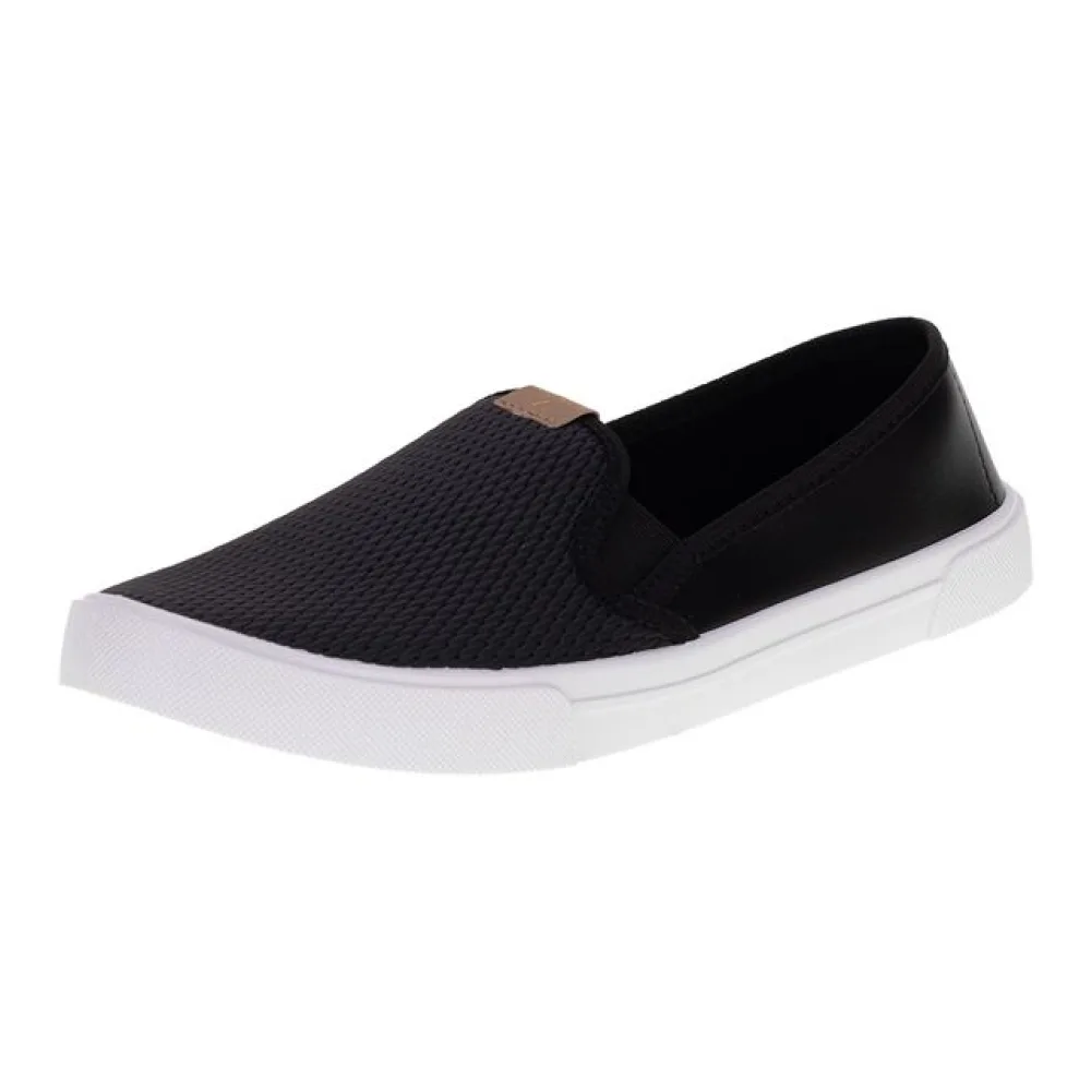 Tênis Feminino Slip On Moleca 5296530 PRETO 34