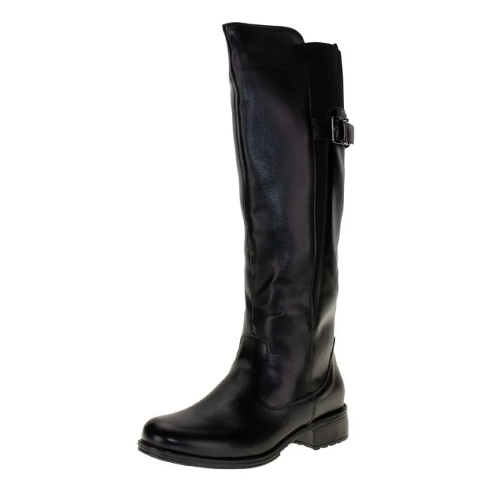 Bota Feminina Cano Alto Mooncity 72114 PRETO 34