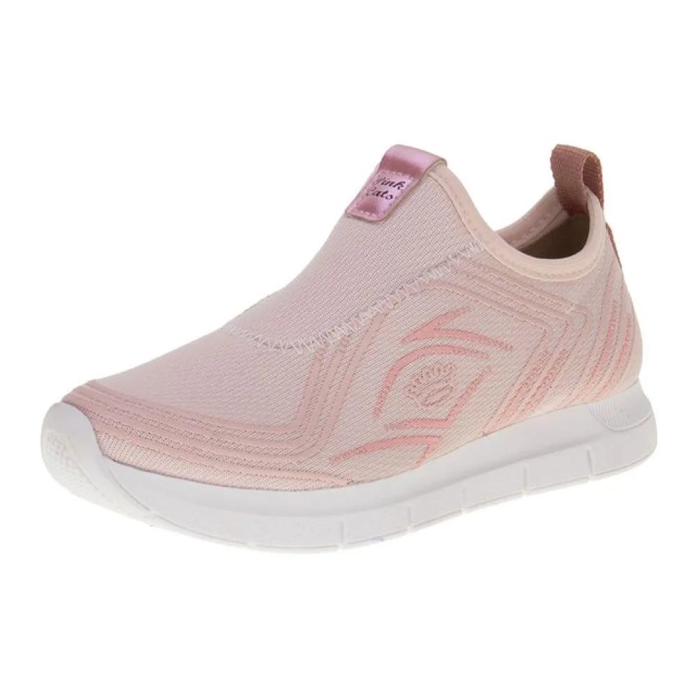 Tênis Infantil Feminino Slip On Pink Cats V4031 ROSA 28