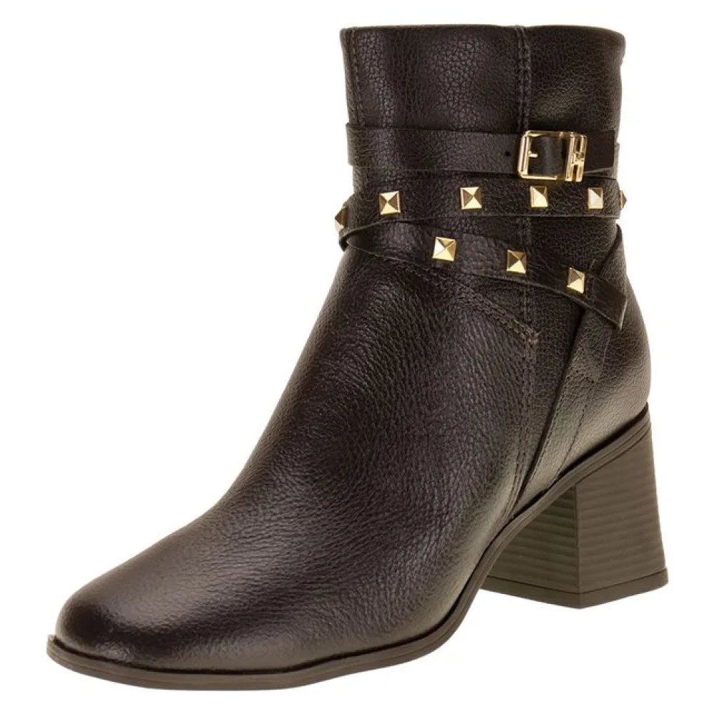 Bota Feminina Cano Baixo Bottero 361802 CAFÉ 34