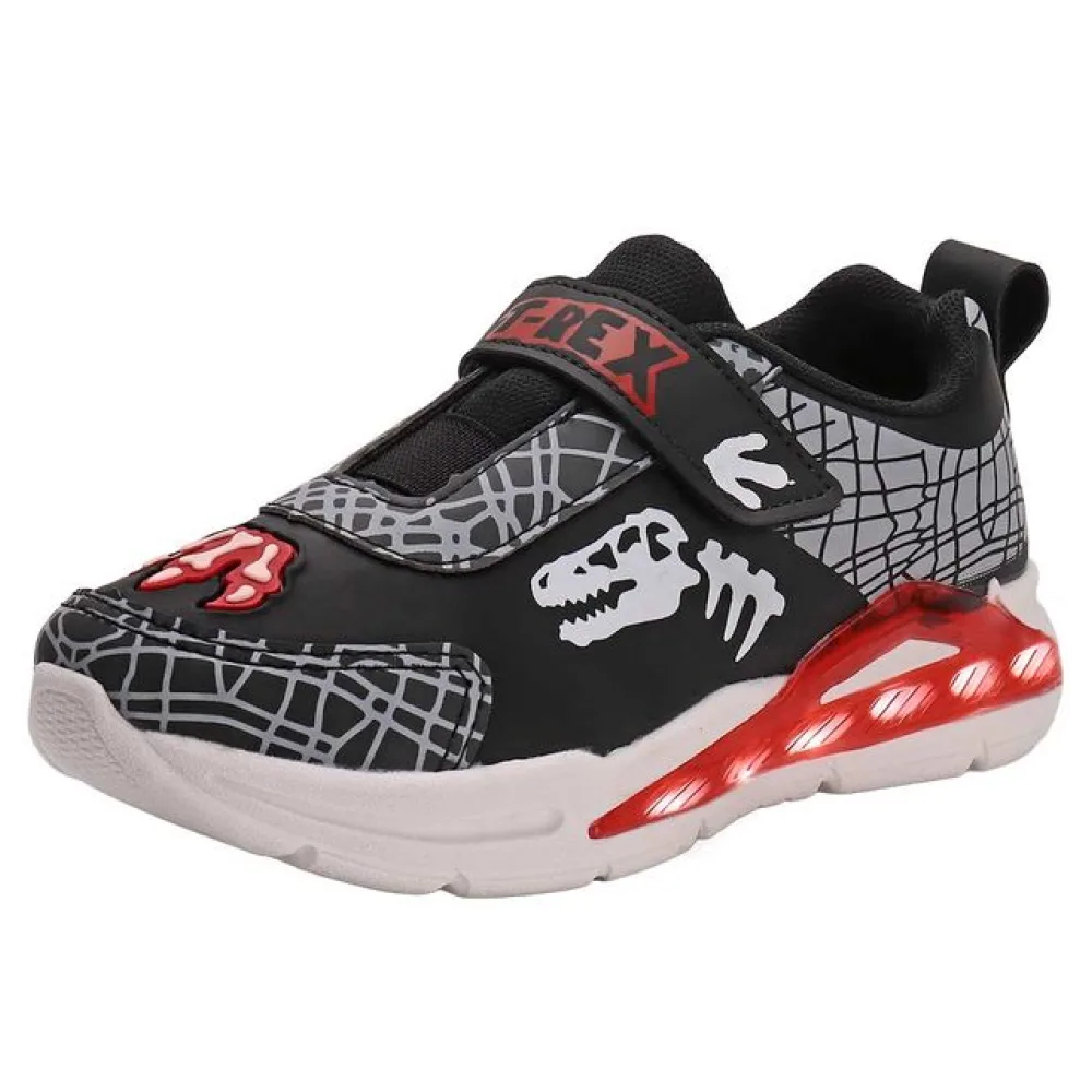 Tênis Infantil Masculino Led Minipé MP2402 PRETO/VERMELHO 22