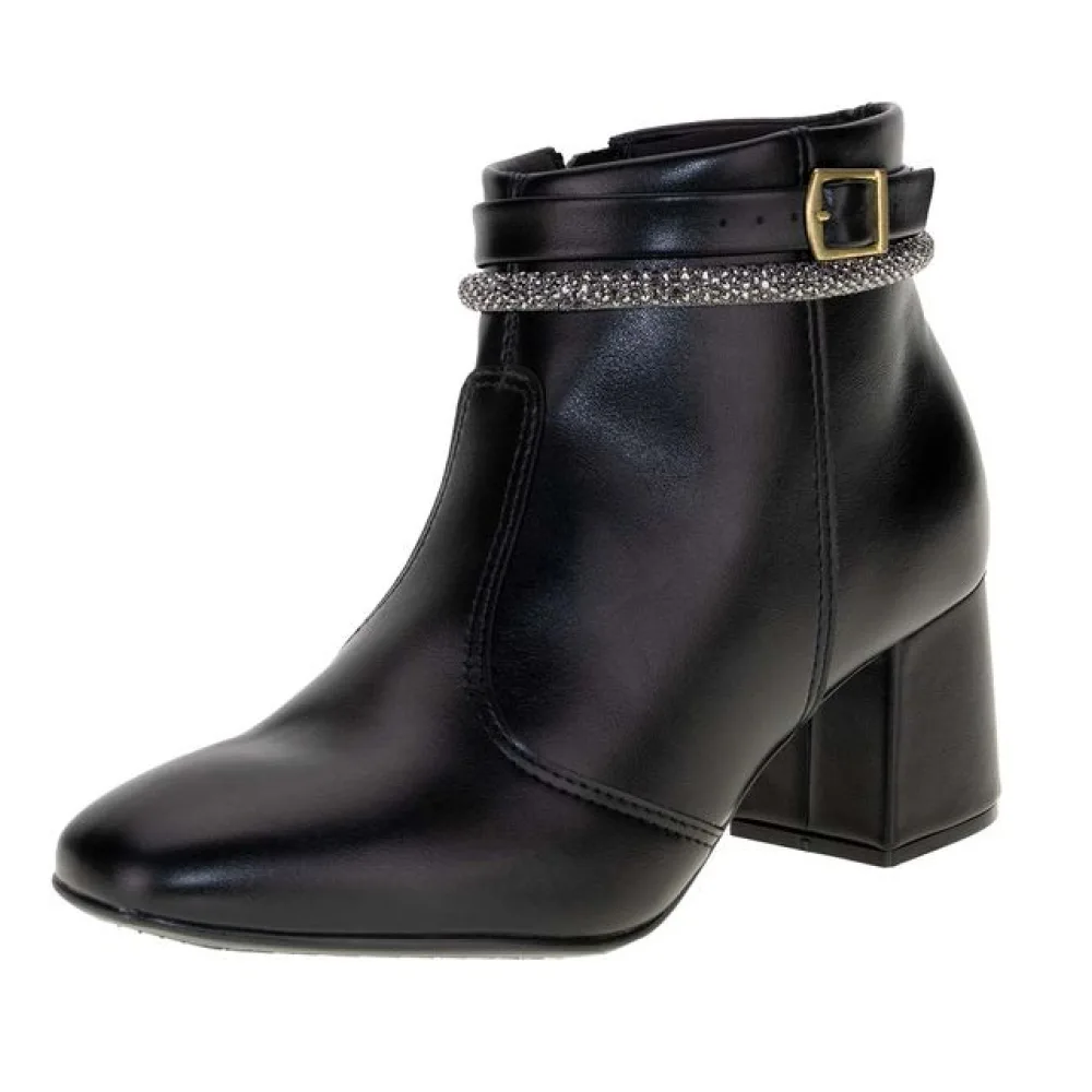Bota Feminina Cano Baixo Beira Rio 9076107 PRETO 34