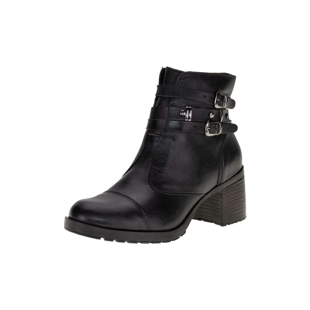 Bota Feminina Cano Baixo Miss Western 718 PRETO 34