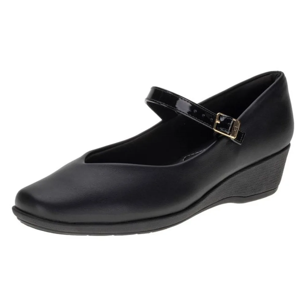 Sapato Feminino Anabela Piccadilly 143216 PRETO 34