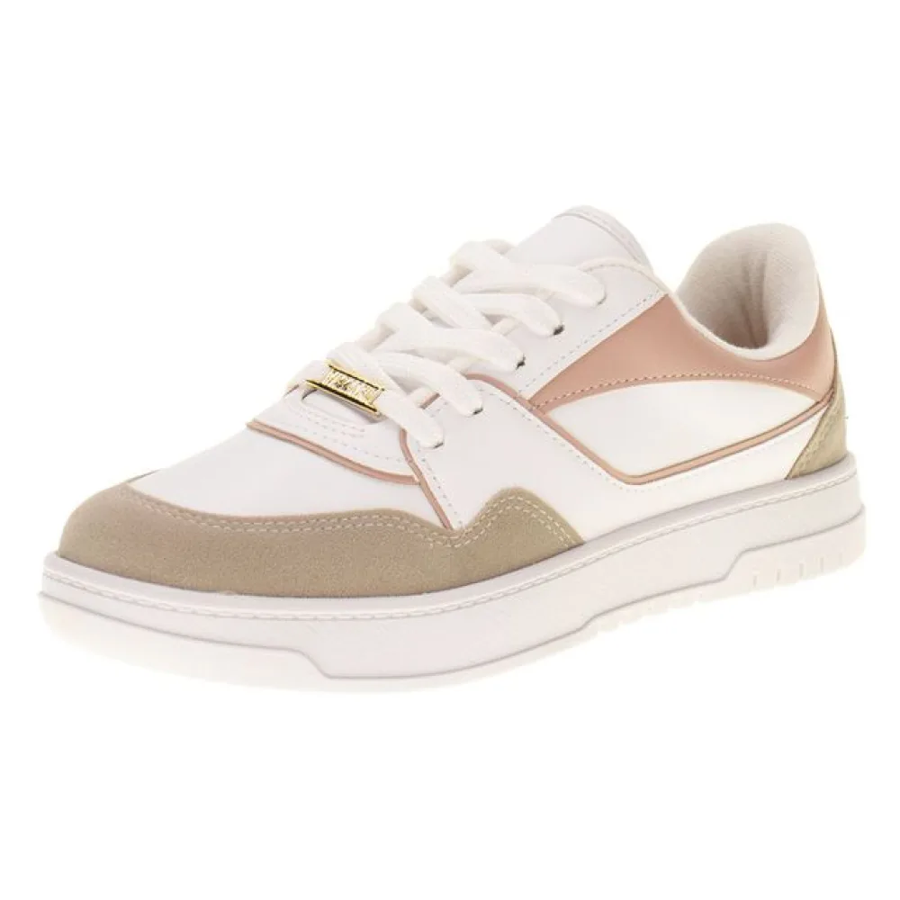 Tênis Feminino Casual Vizzano 1419105 BRANCO/ROSA 34
