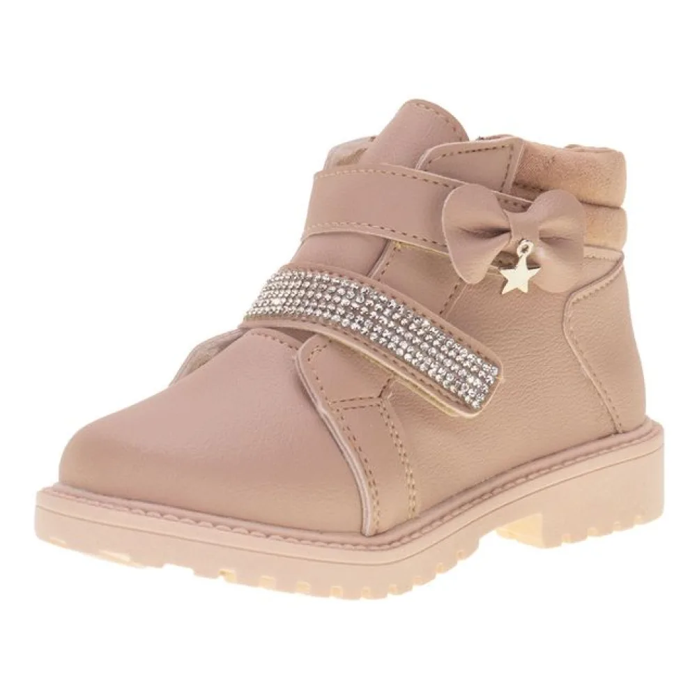 Bota Infantil Feminina Coturno Ortobaby 6220 ROSA 24