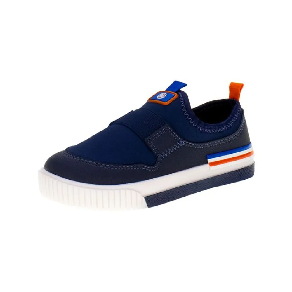 Tênis Infantil Masculino Slip On Molekinho 2615118 MARINHO 19
