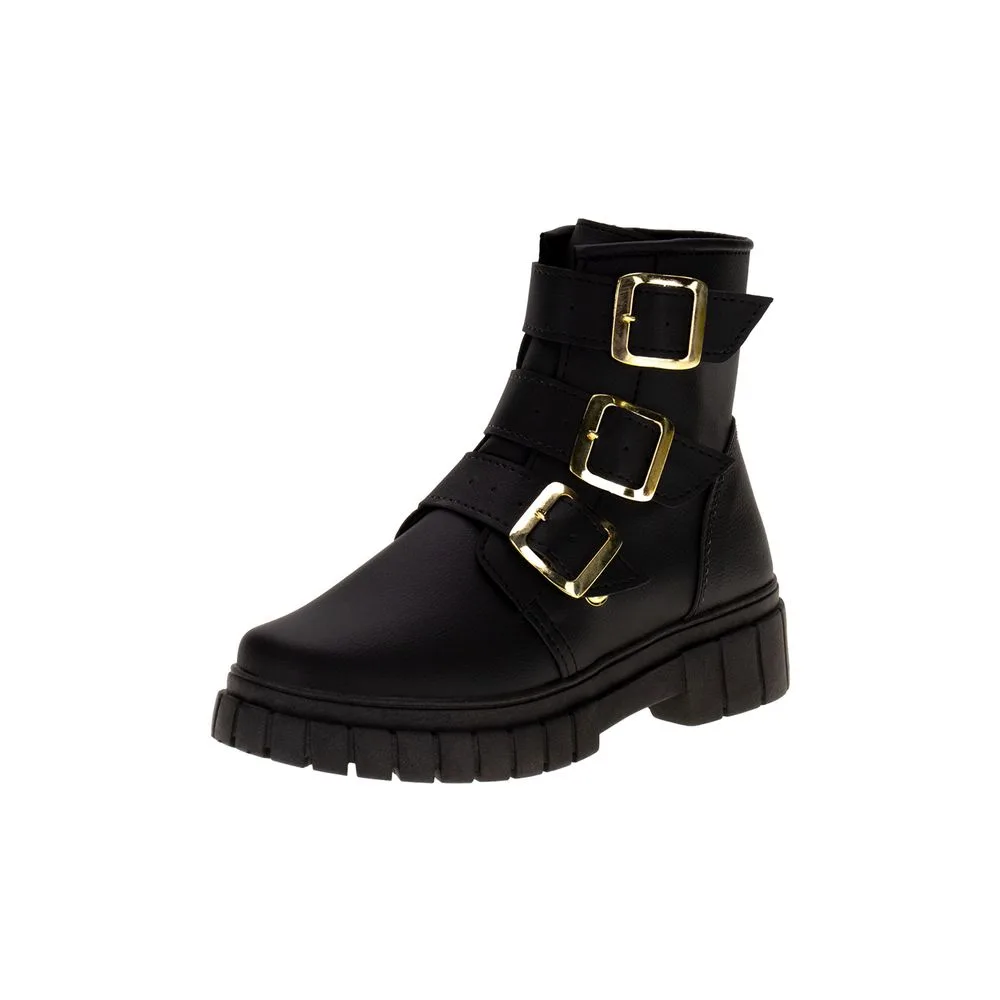 Bota Infantil Feminina Fuffy 16529 PRETO 28