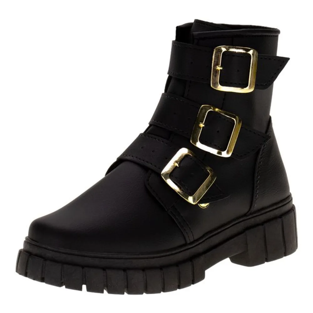 Bota Infantil Feminina Fuffy 16529 PRETO 28