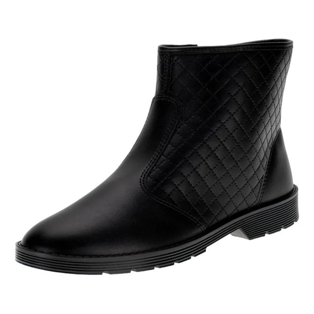 Bota Feminina Cano Baixo Moleca 5345101 PRETO 34