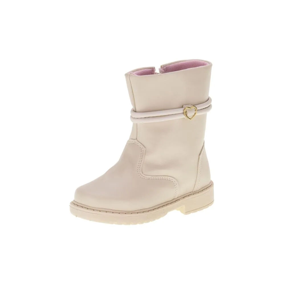 Bota Infantil Feminina Doce Menina 1506 MARFIM 24