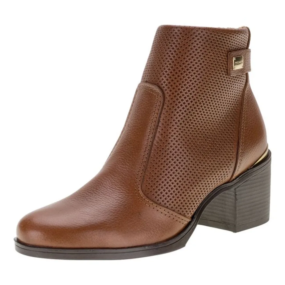 Bota Feminina Cano Baixo Pegada 280306 CASTANHO 39