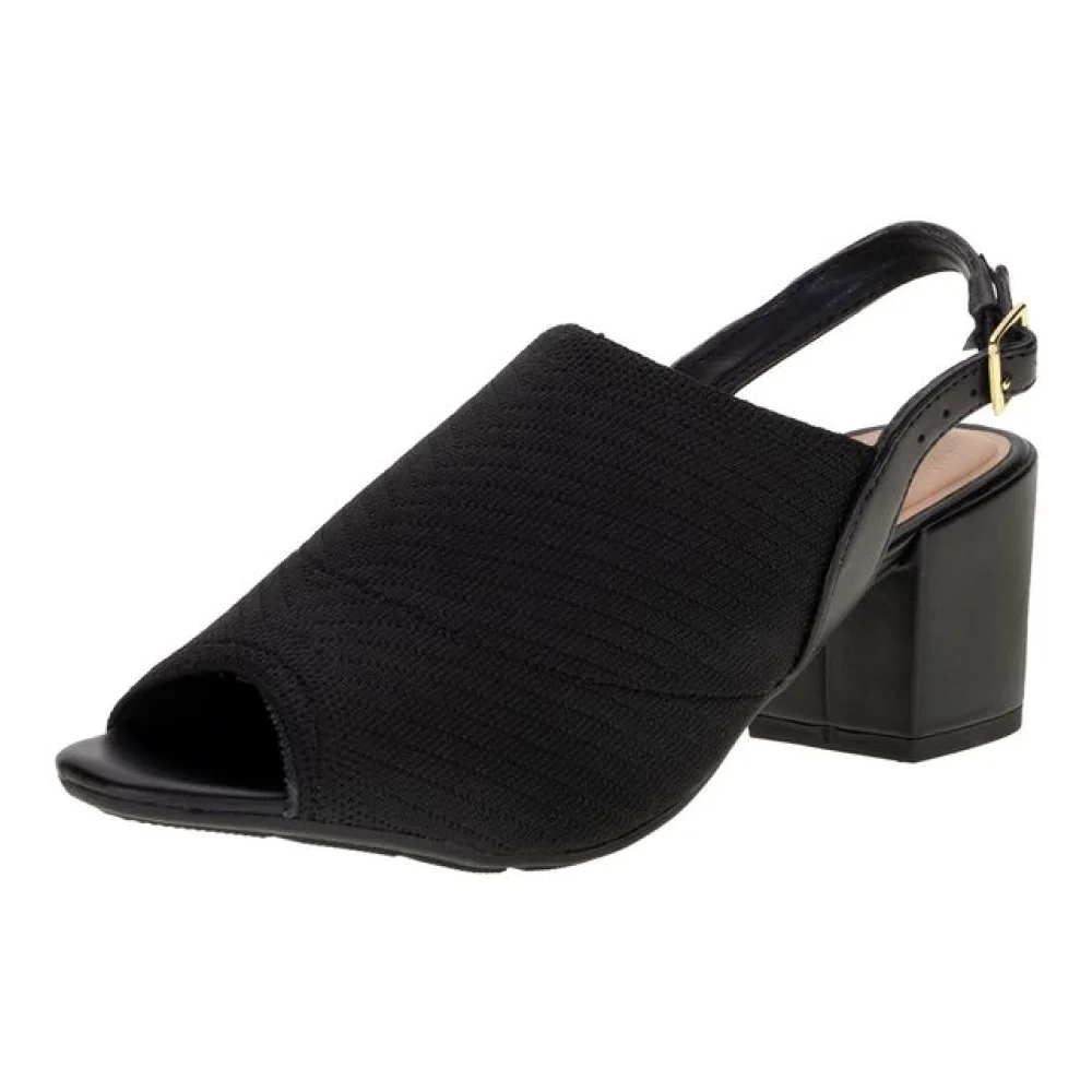 Sandália Feminina Salto Grosso Modare 7109471 PRETO 34