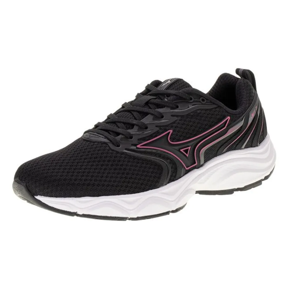 Tênis Feminino Jet 7 Mizuno 101089089 PRETO/ROSA 34