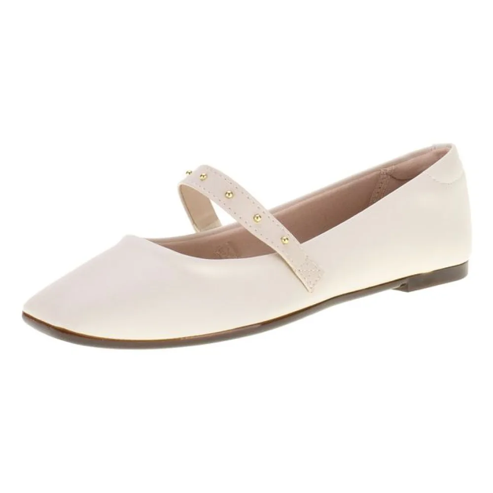 Sapatilha Feminina Flat Moleca 5735225 MARFIM 38