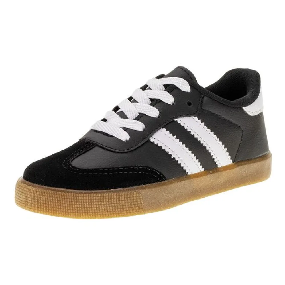 Tênis Infantil Masculino Fiocco BA1105 PRETO/BRANCO 28