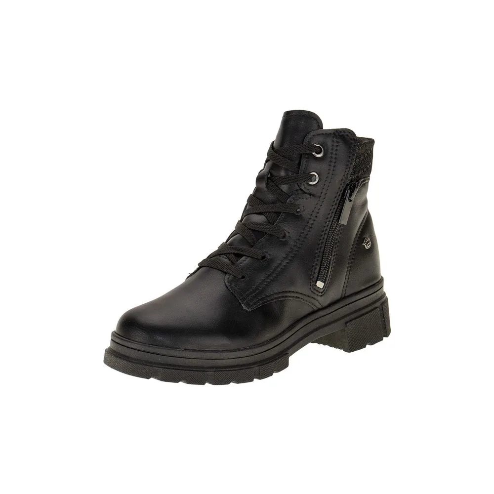 Bota Infantil Feminina Coturno Pink Cats V4281 PRETO 29