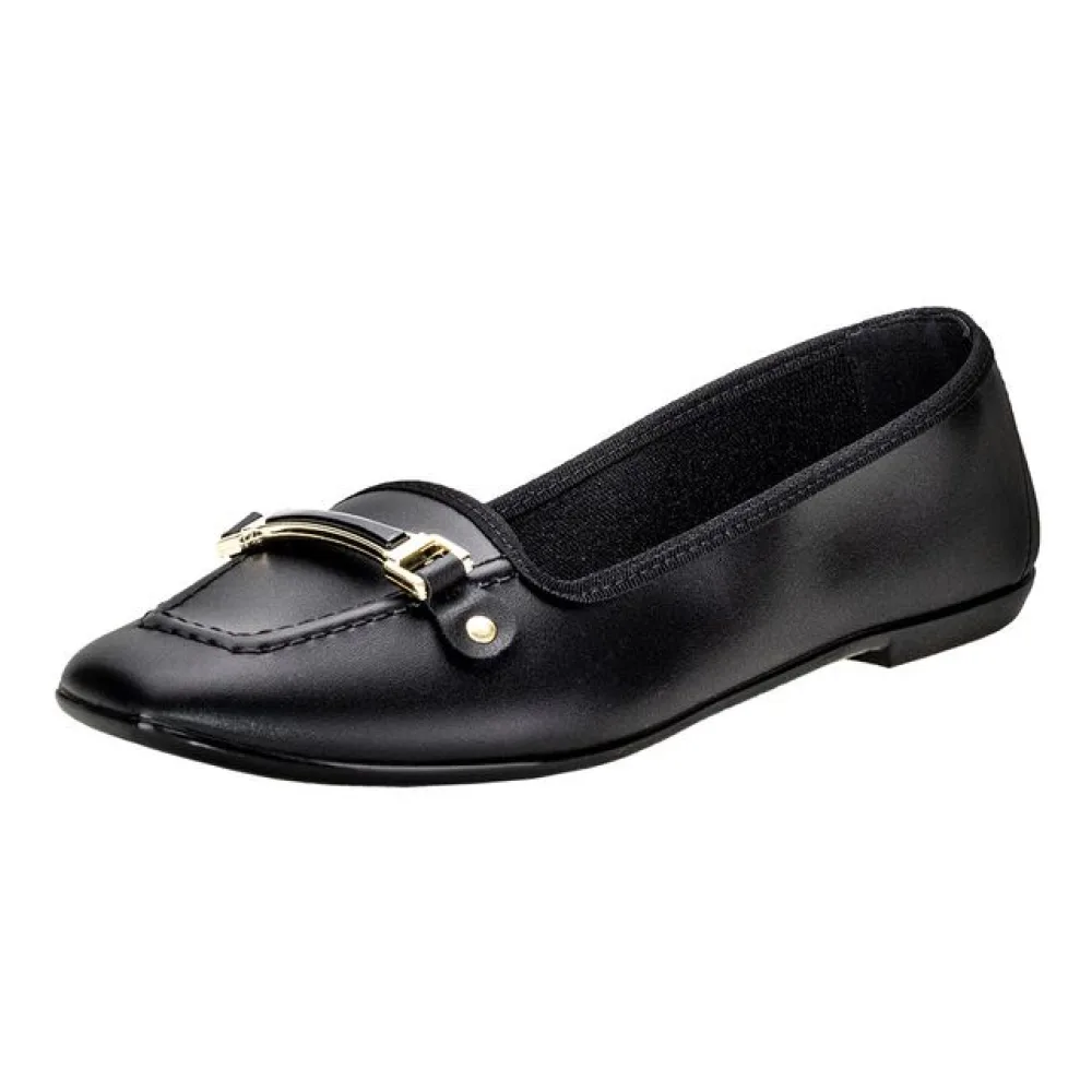 Sapatilha Feminina Flat Moleca 5729127 PRETO 34