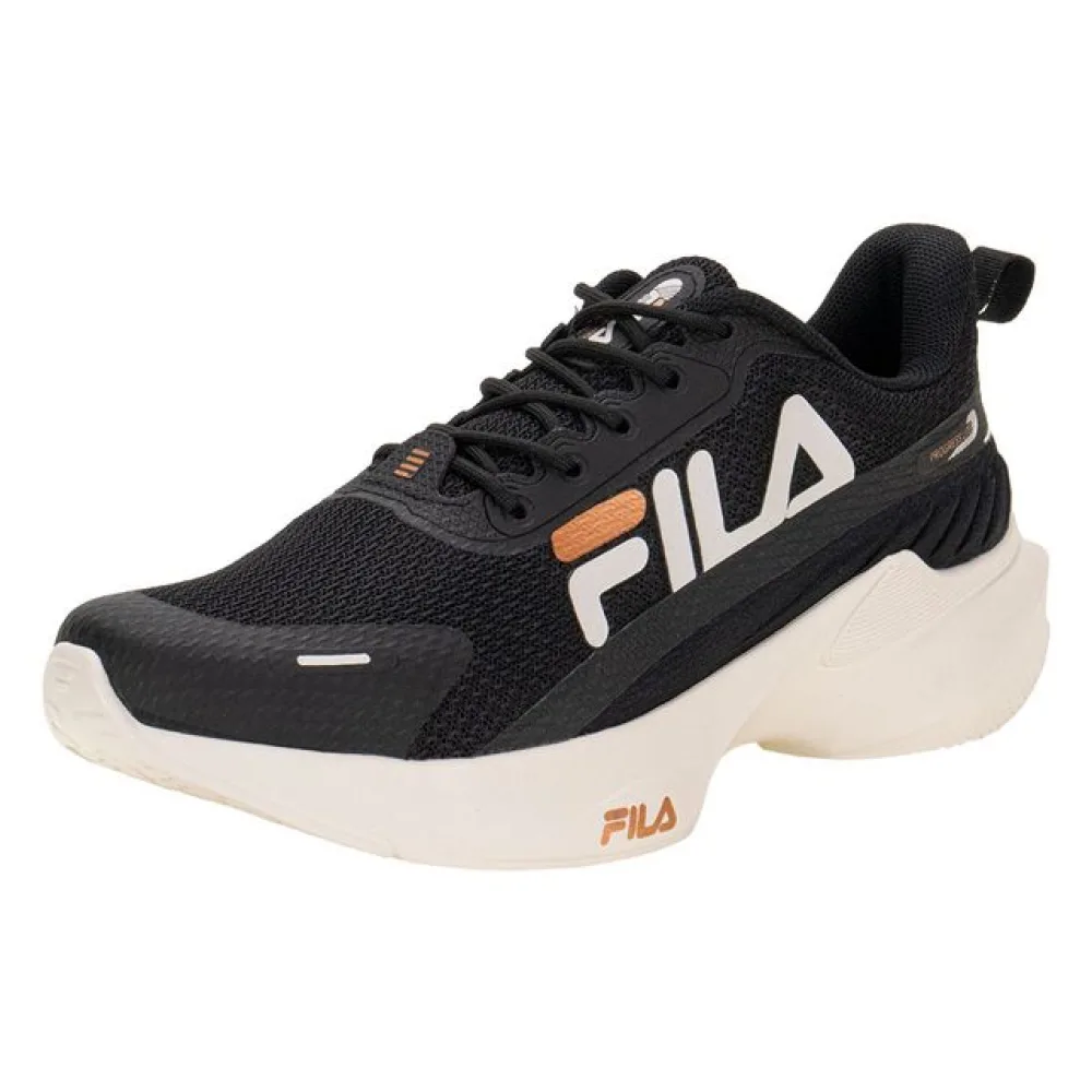 Tênis Feminino Progress Lite Fila F02TR00046 PRETO/BRANCO 34