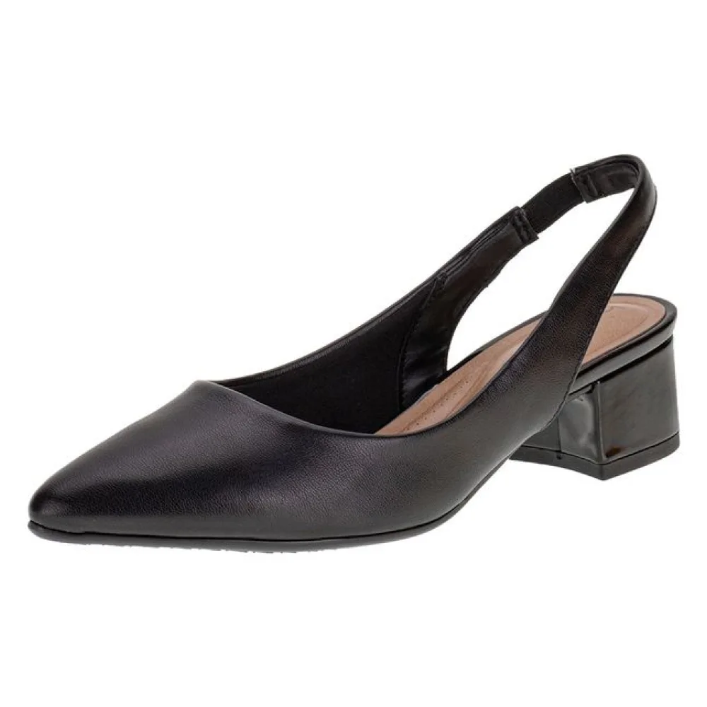Sapato Feminino Salto Grosso Beira Rio 4182220 PRETO 34