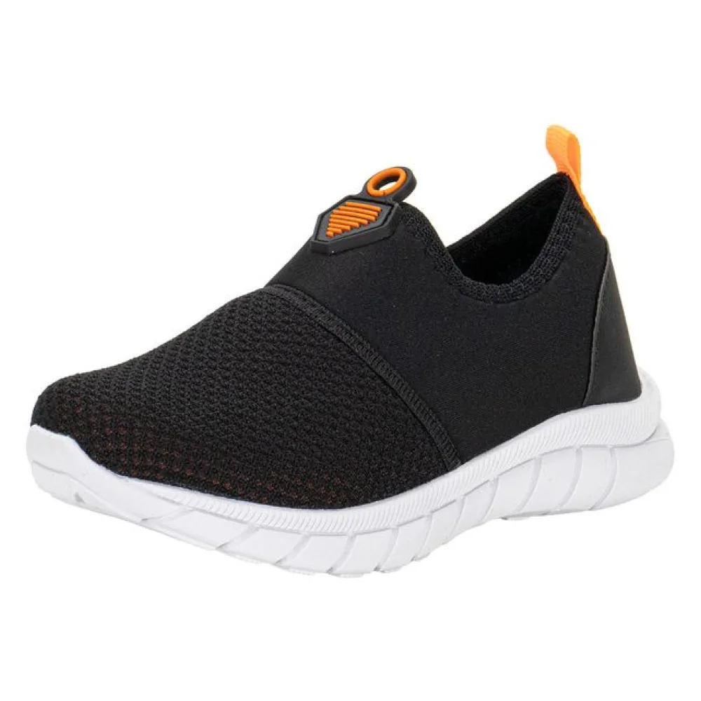 Tênis Infantil Masculino Kids Top 0361 PRETO/LARANJA 30