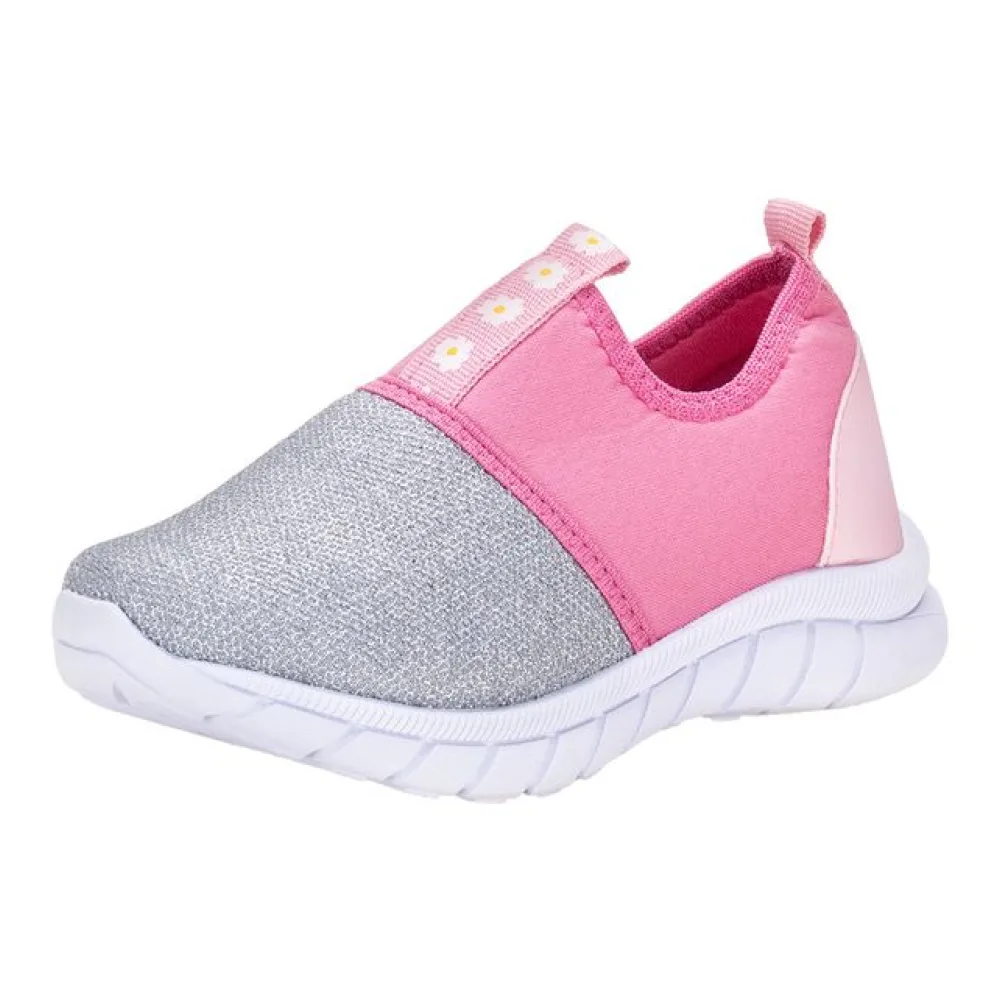 Tênis Infantil Feminino Kids Top 0363 CINZA/ROSA 32