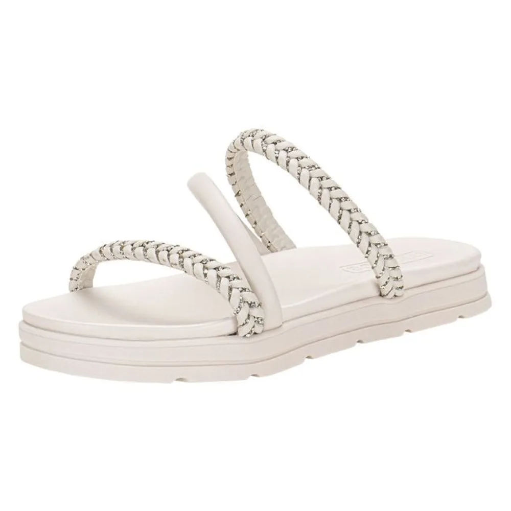 Tamanco Feminino Flat Moleca 5490114 MARFIM 34
