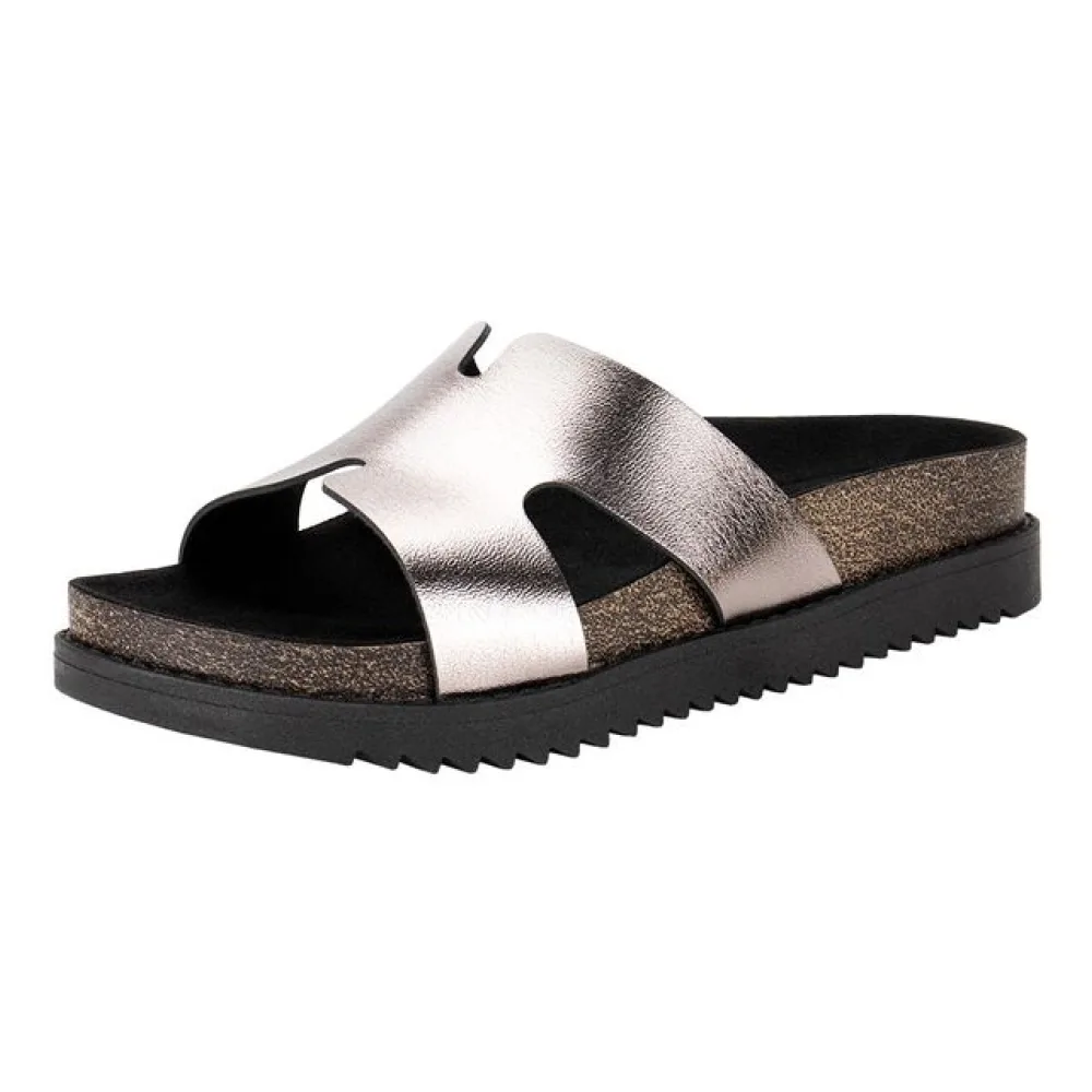 Tamanco Feminino Flat Moleca 5500100 GRAFITE 34