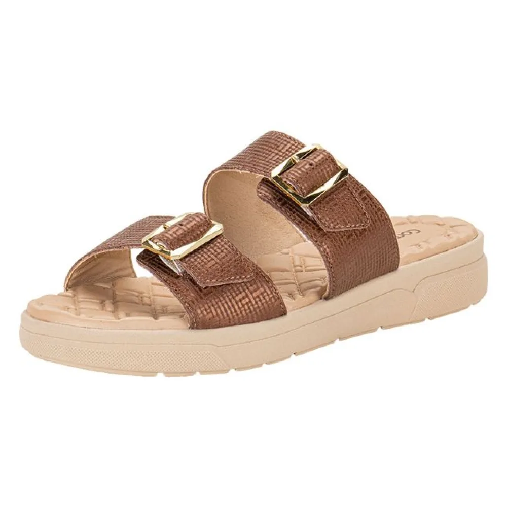 Tamanco Feminino Flat ComfortFlex 2444322 CAFÉ 34