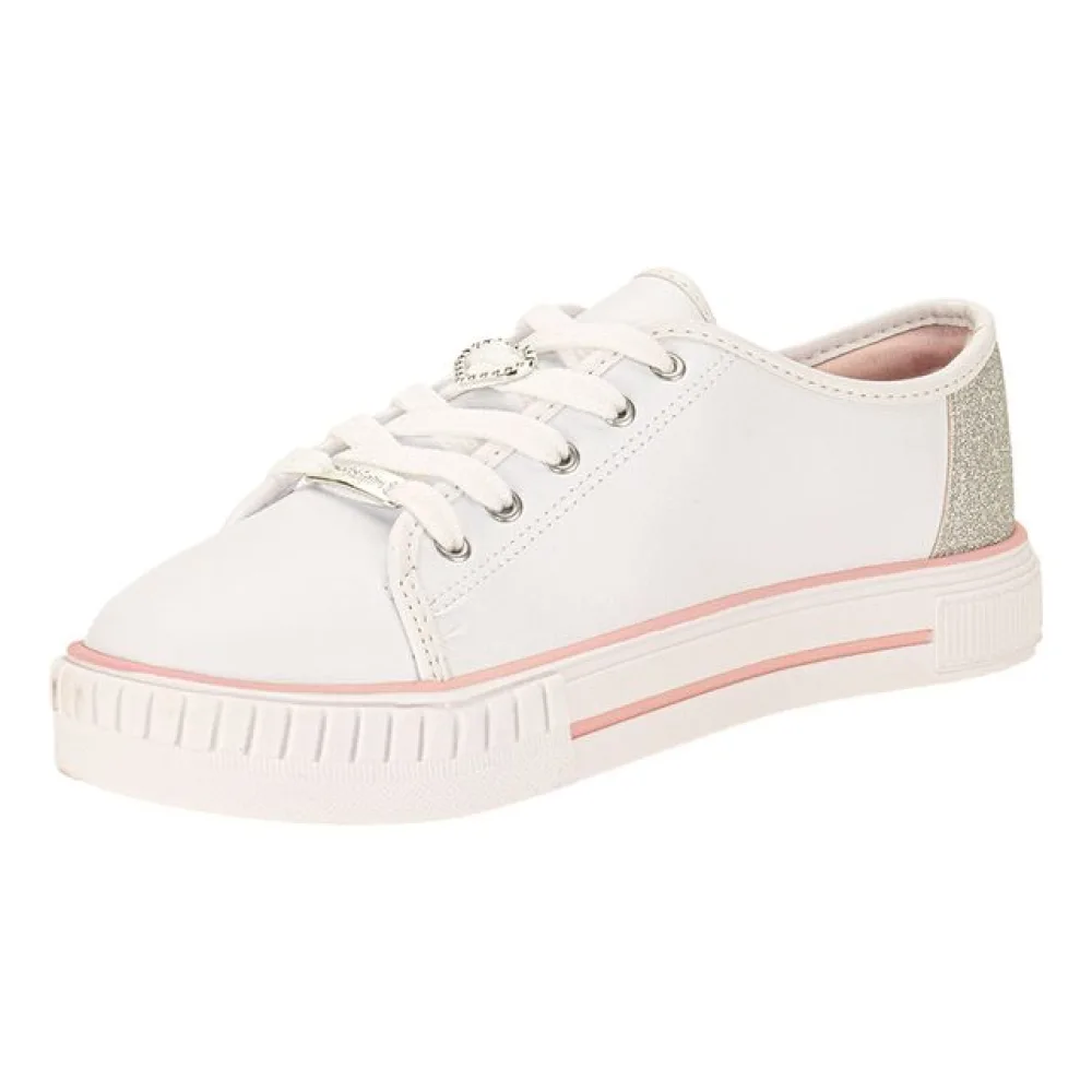 Tênis Infantil Feminino Molekinha 2565106 BRANCO/ROSA 27
