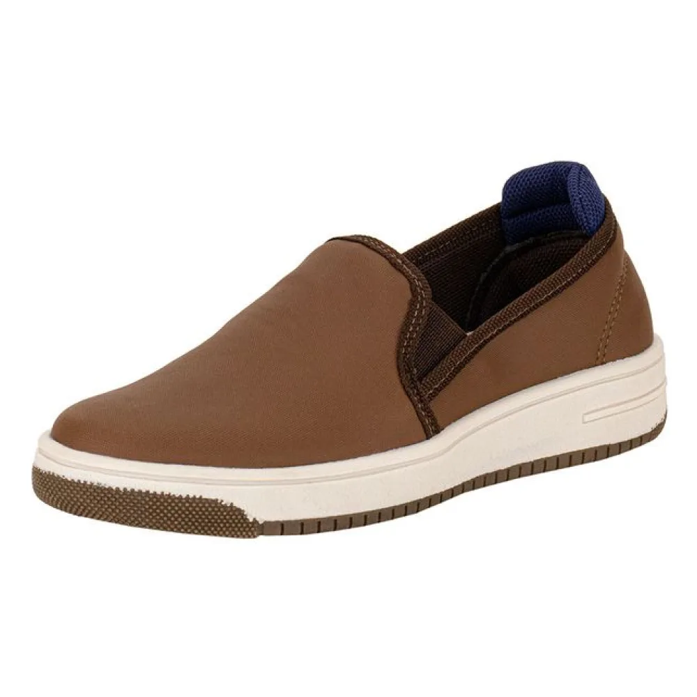 Tênis Infantil Masculino Slip On Funway FFC32 CAFÉ 29