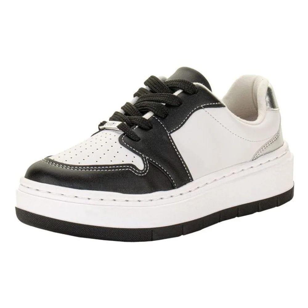 Tênis Feminino Casual Vizzano 1437200 BRANCO/PRETO 34