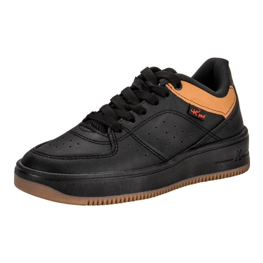 Tênis Infantil Masculino K360 Nova York Kidy 1400070 PRETO/CAQUI 28