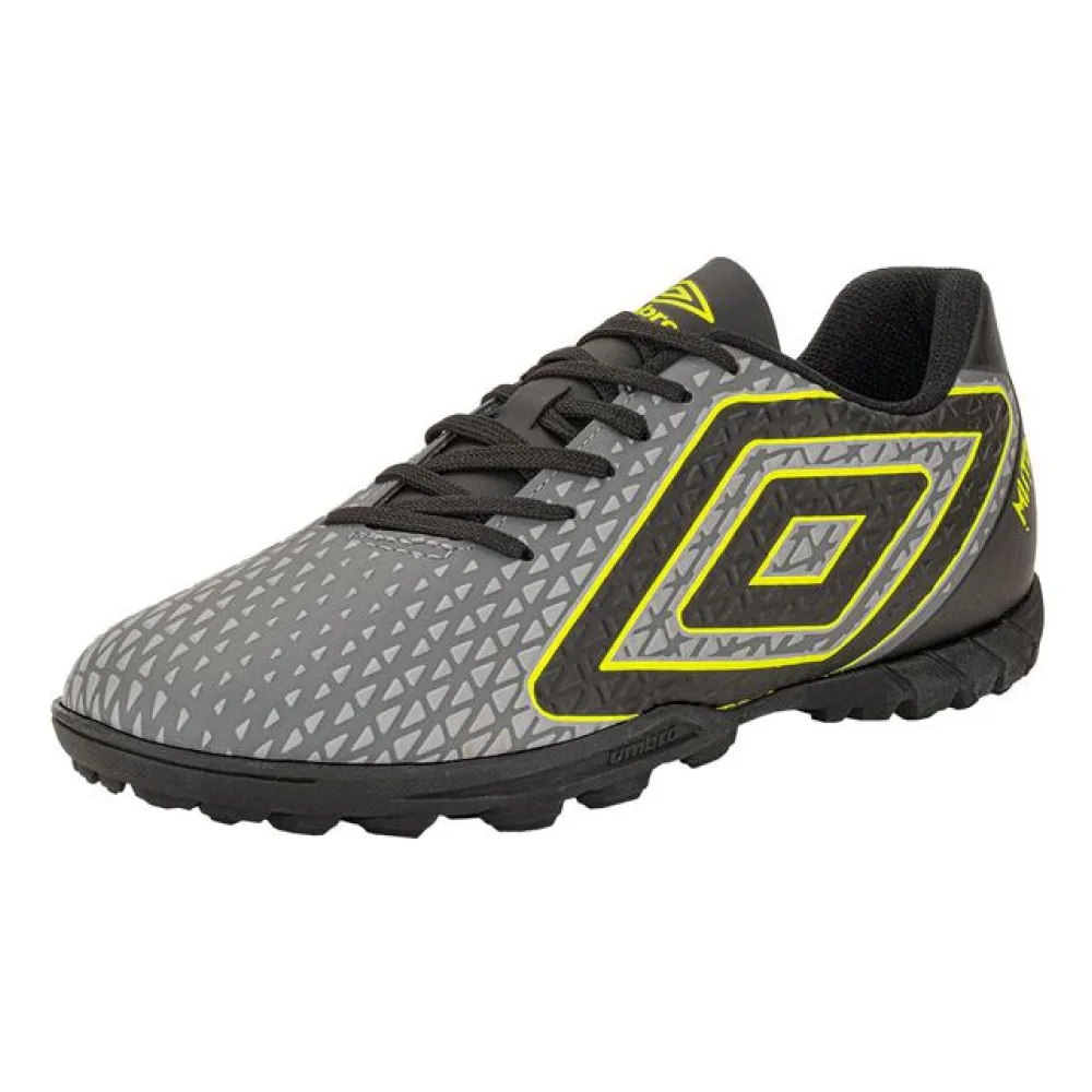 Chuteira Masculina Society Mutant Umbro U01FB00251 CINZA/VERDE 38