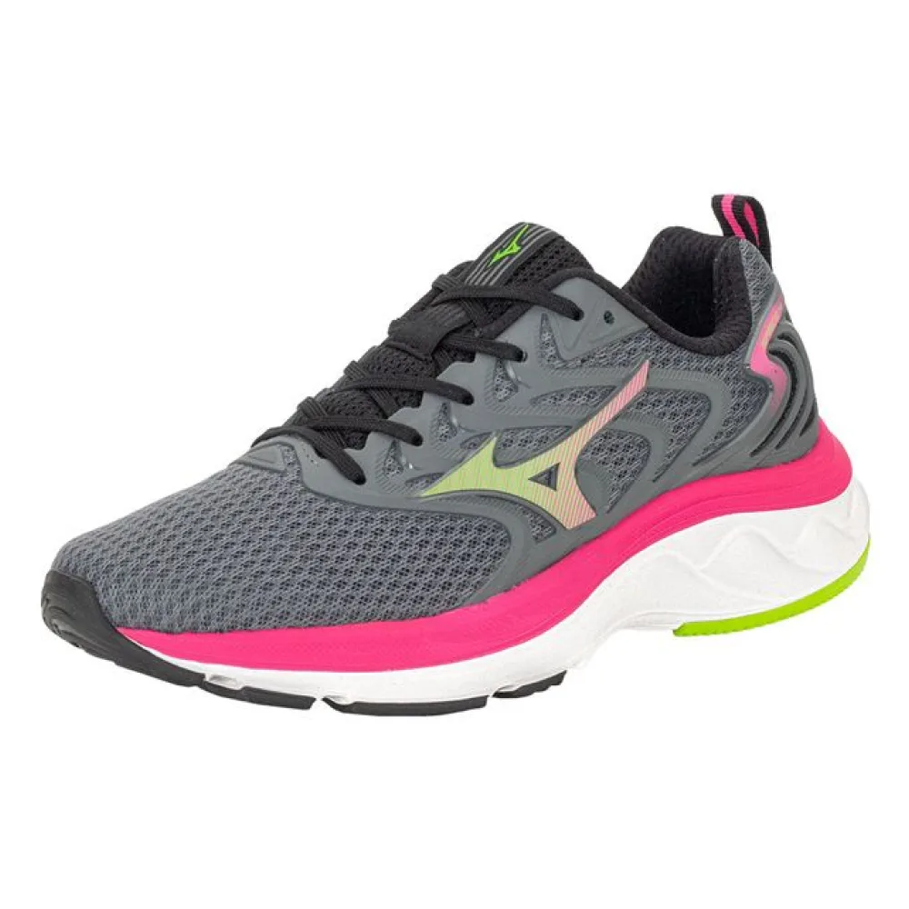 Tênis Infantil Feminino Space 4 Junior Mizuno 101106106 CINZA/ROSA 31